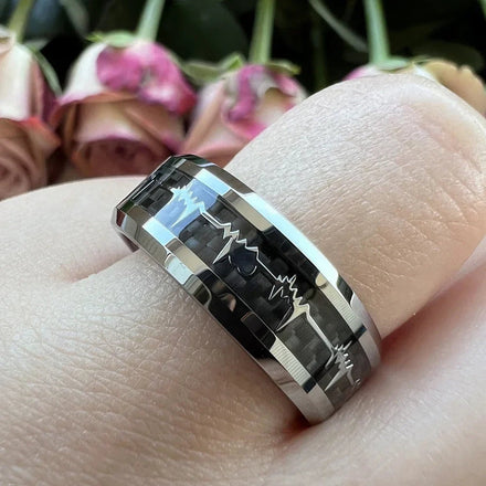 Love Keeps Beating Heartbeat Ring