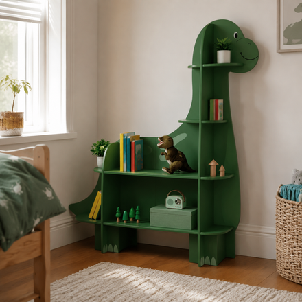 Field Camp Dinosaur Kids Display Bookshelf Storage