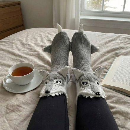 Hungry Wolf Warm Socks