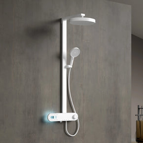 Ultra Rain Matte Wall Mounted Brass Rainfall Shower Set