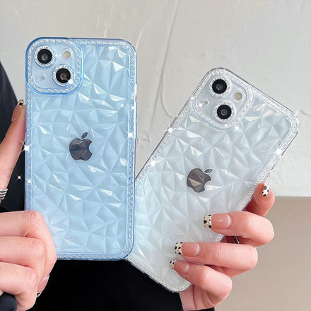 Transparent Geometric Stylish 3D Look iPhone Cases