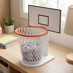 Basketball Hoop Paper Toss Trash Can