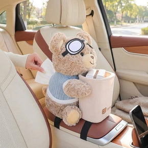 Little Buddy Bear Car Armrest Tissue Holder