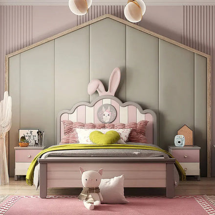 Sleepy Rabbit Wooden Kids Bed