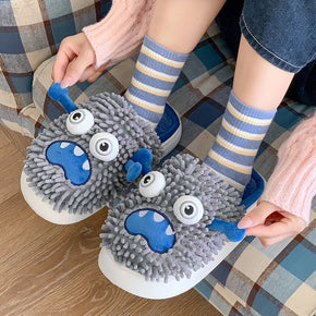 Silly Monster Plush Slippers