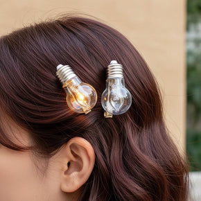 Luminous Bulb Creative Hairpin
