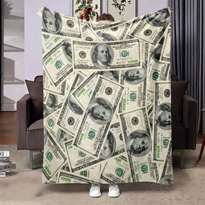Funny Money Money Soft Sofa Blanket
