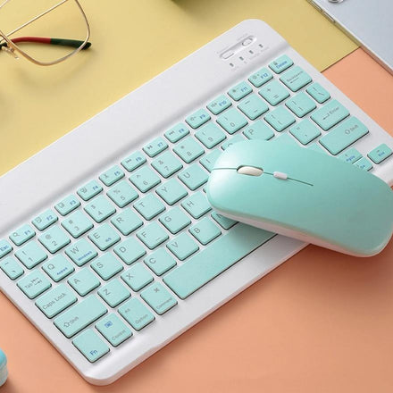 Bluetooth Mini Thin Keyboard Mouse Set