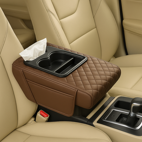 Console Craft Multi-Pocket Car Armrest Pad
