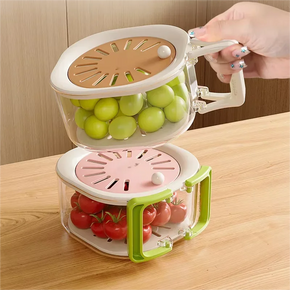 Dust-Proof Fruit Drainer Basket