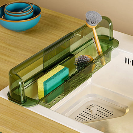 Splash-Proof Telescopic Sink Storage Rack