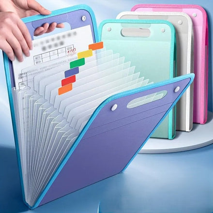 Accordion Multi-Section Easy Sorting Document Organizer