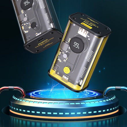 Digital Display Transparent Power Bank