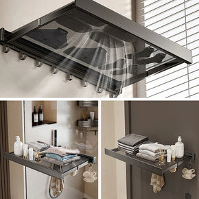 Ultra Suction Expandable Towel Storage Organizer Rack