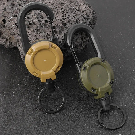Trail Lock Anti-Lost Retractable Carabiner Keychain