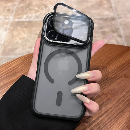 Full Lens Protection Flip Stand Magnetic iPhone Case