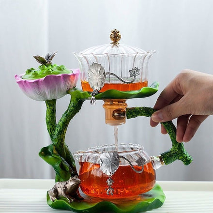 Mystic Lotus Incense Teapot