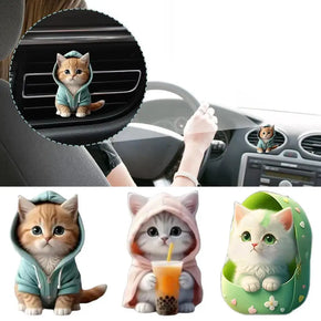 Cool Hoodie Cat Clip-On Car Freshener