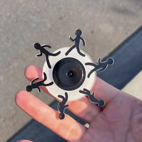 Running Stickman Optical Illusion Fidget Spinner
