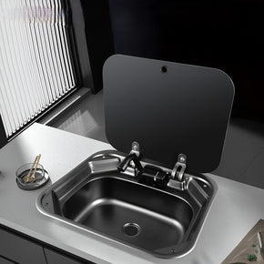Hidden Foldable Faucet Stainless Steel Kitchen Sink