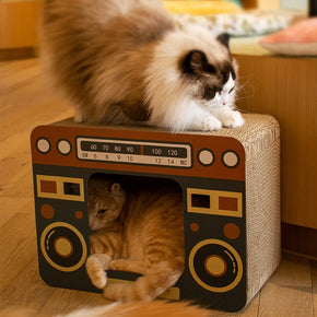 DIY Vintage Cat Scratching Board Bed