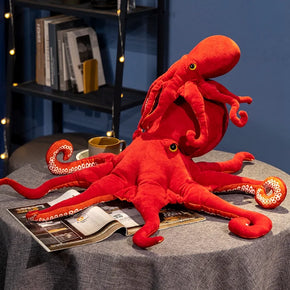 Red Octopus Plush Stuffed Toy
