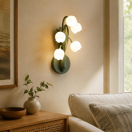 Forest Floor Lily of the Valley Wall Lamp