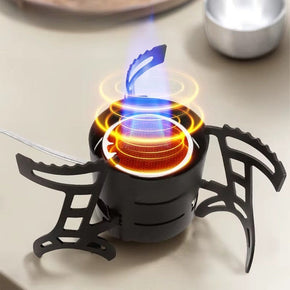 Dual-Core Blue Flame Outdoor Cooking Stove