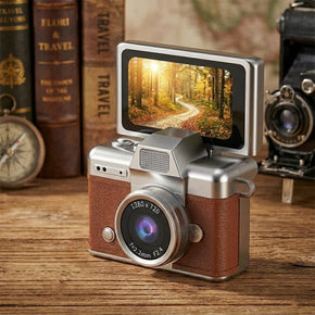 Retro Flip Screen Mini Camera Keychain
