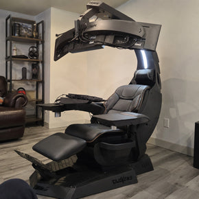 Supernova Zero-Gravity Futuristic Cockpit Gaming Workstation