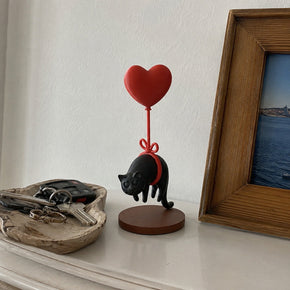 Love is in the Air Floating Cat Decor