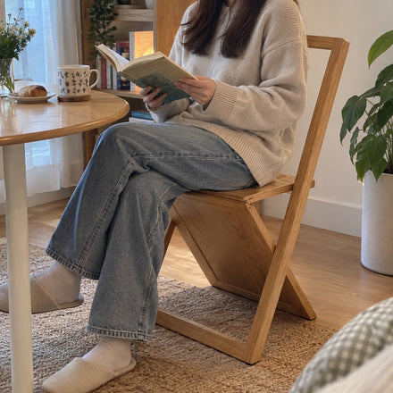 Studio Ready Foldable Wooden Chair