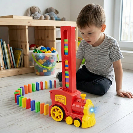 Train Domino Maker Toy Set