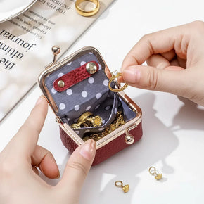 Mini Retro Leather Travel Jewelry Storage Bag
