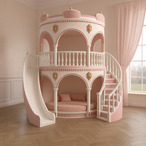 Dream Castle Majestic Slide Kids Bunk Bed