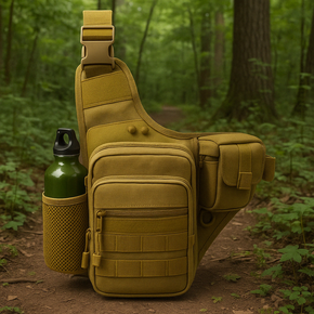 Multi-Pocket Crossbody Compact Hiking Chest Bag