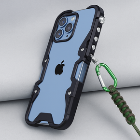 Tactical Grip Shockproof Alloy Frame iPhone Case