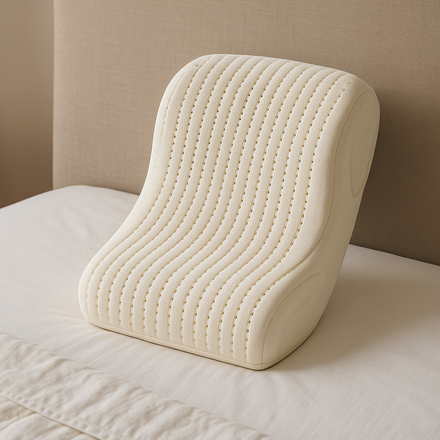 Therapeutic Cotton Cover Natural Latex Pillow