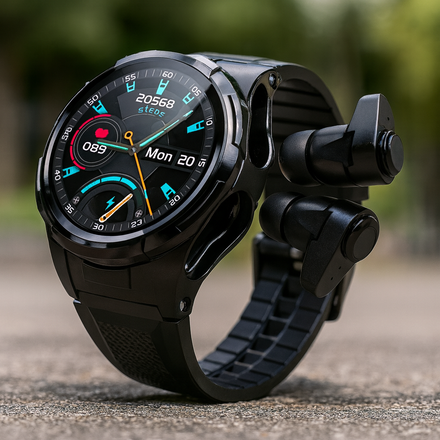 Touch Screen Earphones Sport Smartwatch