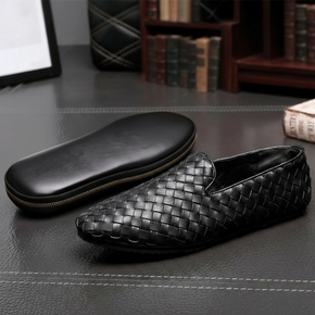 Japanese Style Casual Leather Slip-on Shoe