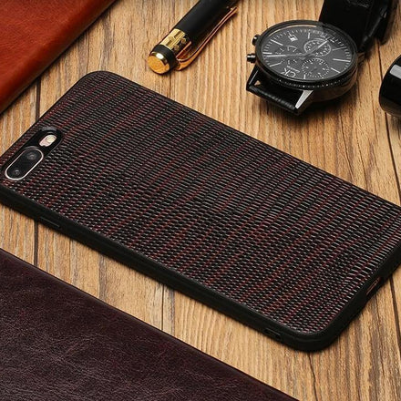 Lizard Texture Leather iPhone Case