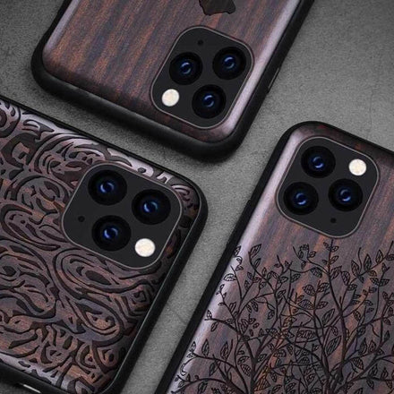 Luxury Wooden Flexible iPhone Case