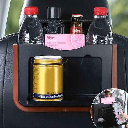 Foldable Back Seat Drink Phone Holder