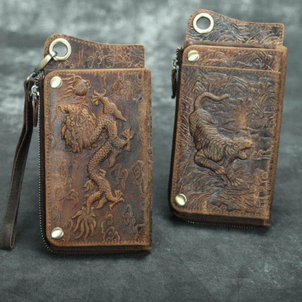 Genuine Leather Vintage Phone Wallet