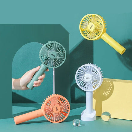 Phone Holder Mini Handheld Fan