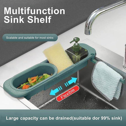 Kitchen Retractable Sink Rack Organizer