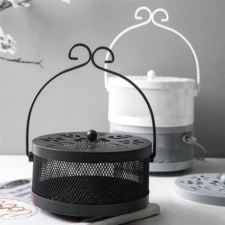 Iron Metal Hollow Decorative Mosquito Incense Box