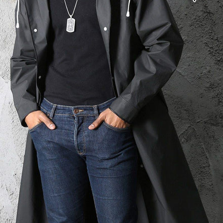 Hooded Elegant Thick Unisex Raincoat