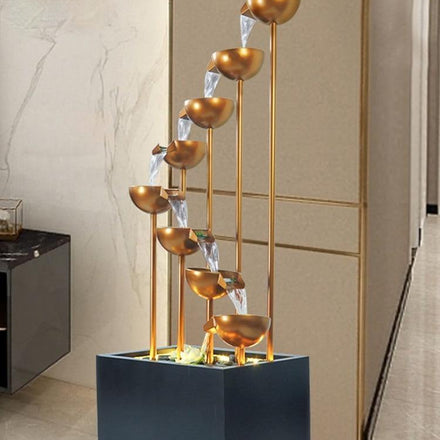 Elegant Large Minimalist Water Floor Fountain