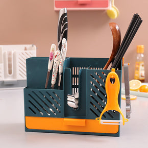 Wall-Mounted Kitchen Cutlery Drainer Storage